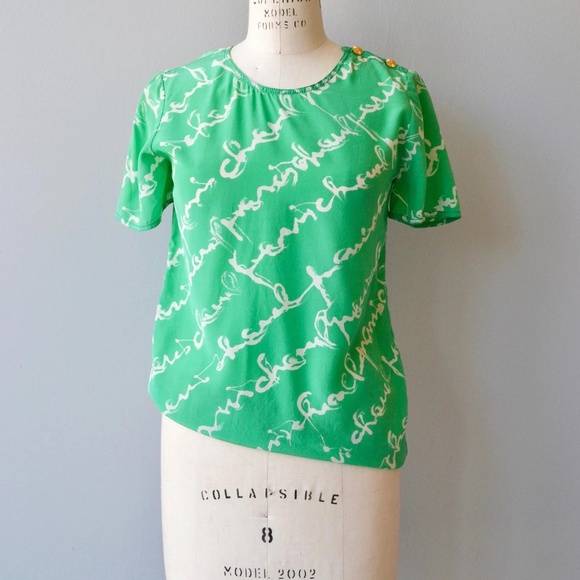 Vintage 1970’s Chanel Silk Blouse - Picture 3 of 6